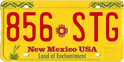 NM license plate 856STG