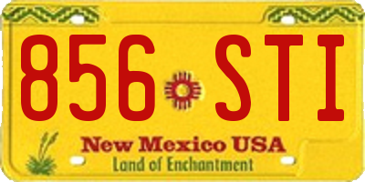 NM license plate 856STI