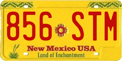 NM license plate 856STM