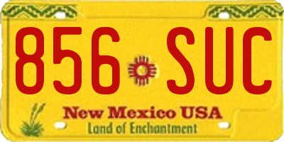 NM license plate 856SUC
