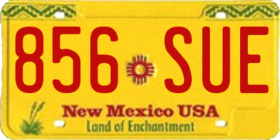 NM license plate 856SUE