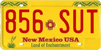 NM license plate 856SUT