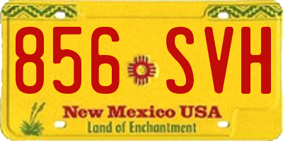 NM license plate 856SVH