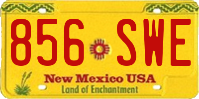 NM license plate 856SWE