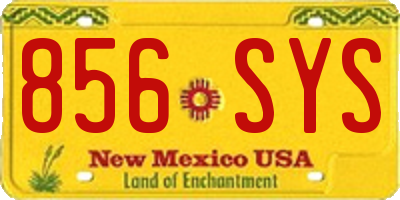 NM license plate 856SYS