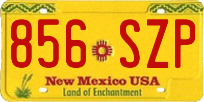 NM license plate 856SZP