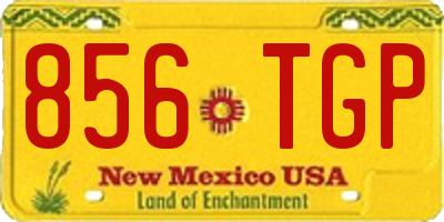 NM license plate 856TGP