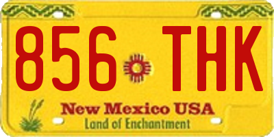 NM license plate 856THK