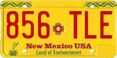 NM license plate 856TLE