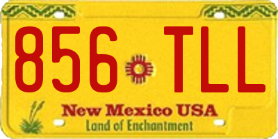 NM license plate 856TLL