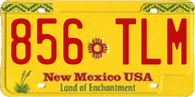 NM license plate 856TLM