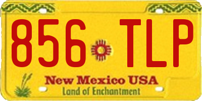 NM license plate 856TLP