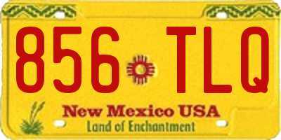 NM license plate 856TLQ