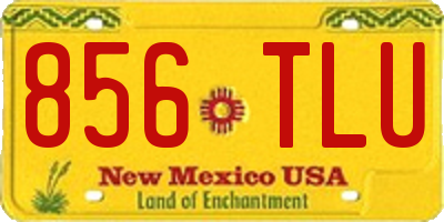 NM license plate 856TLU