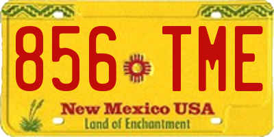 NM license plate 856TME