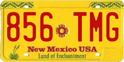 NM license plate 856TMG