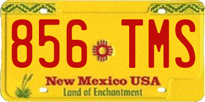 NM license plate 856TMS