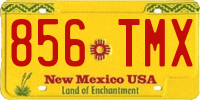 NM license plate 856TMX