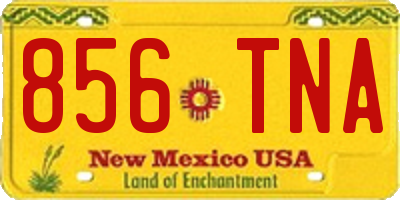 NM license plate 856TNA