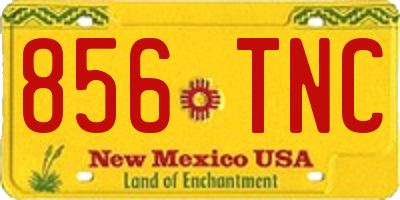 NM license plate 856TNC