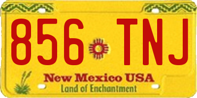 NM license plate 856TNJ