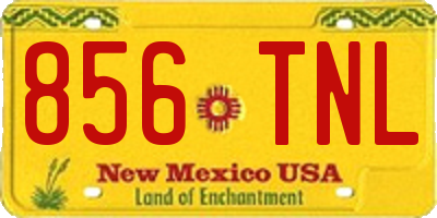 NM license plate 856TNL