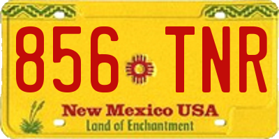 NM license plate 856TNR