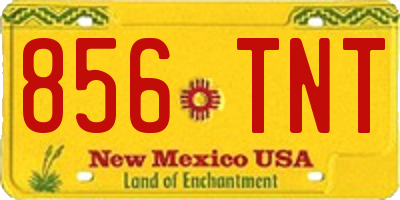 NM license plate 856TNT