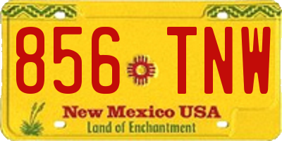 NM license plate 856TNW