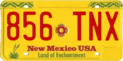 NM license plate 856TNX