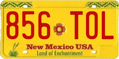 NM license plate 856TOL
