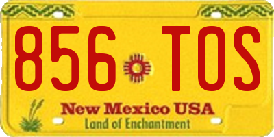 NM license plate 856TOS