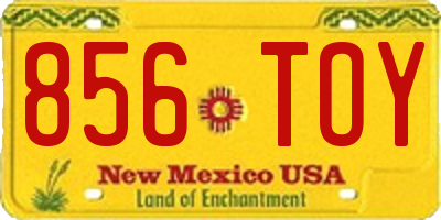 NM license plate 856TOY