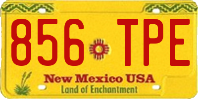 NM license plate 856TPE