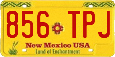 NM license plate 856TPJ