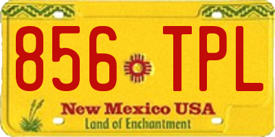 NM license plate 856TPL