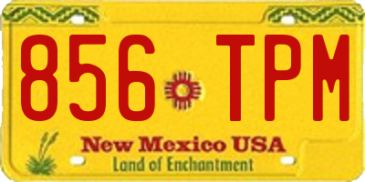 NM license plate 856TPM
