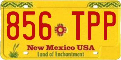 NM license plate 856TPP