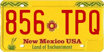 NM license plate 856TPQ