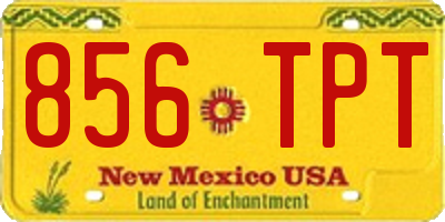 NM license plate 856TPT