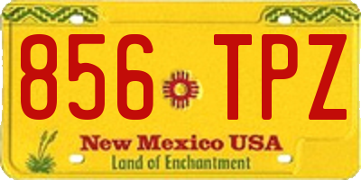 NM license plate 856TPZ