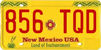 NM license plate 856TQD