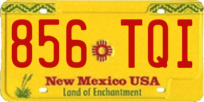 NM license plate 856TQI