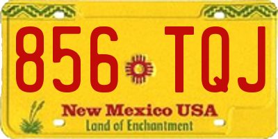 NM license plate 856TQJ