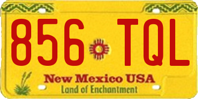 NM license plate 856TQL