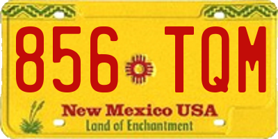 NM license plate 856TQM