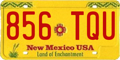 NM license plate 856TQU