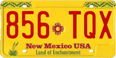 NM license plate 856TQX