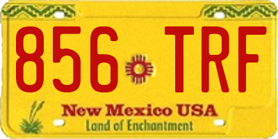 NM license plate 856TRF