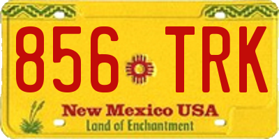 NM license plate 856TRK